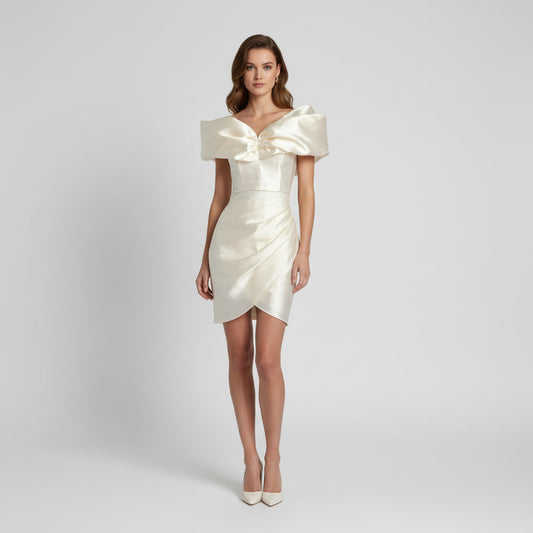 Set top y falda ivory