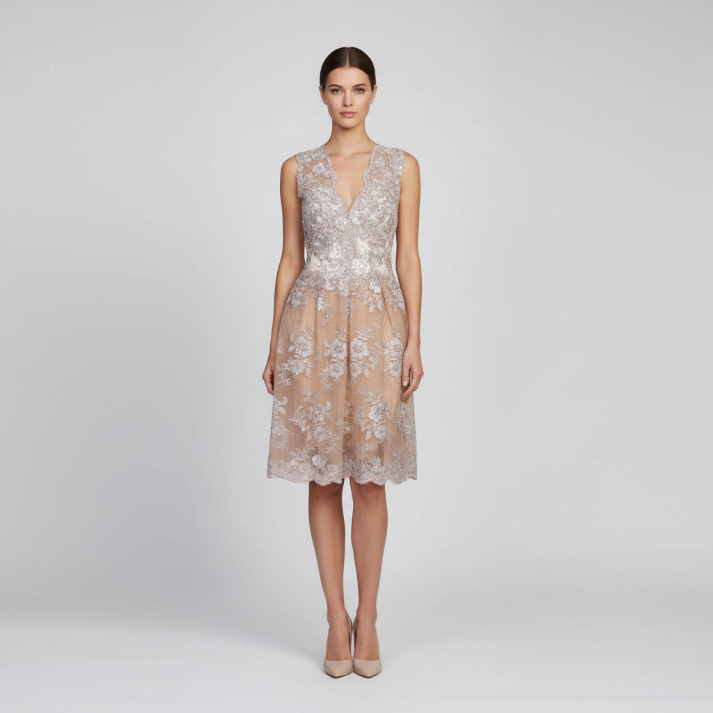 Vestido mini bordado