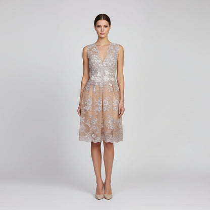 Vestido mini bordado
