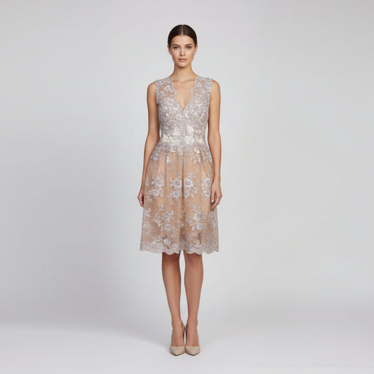 Vestido mini bordado