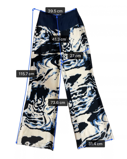 Como pant & top safira azul