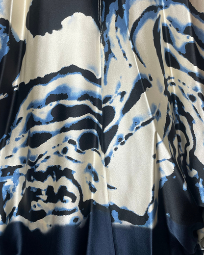 Como pant & top safira azul