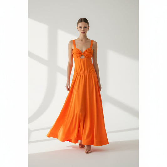 Vestido fiesta naranja