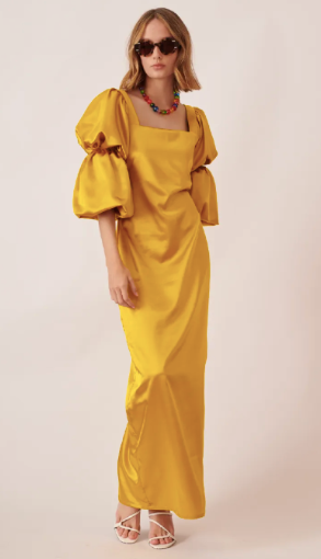 Arse gold dress
