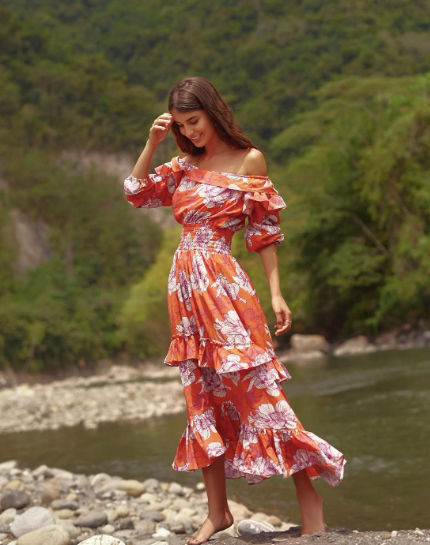 Vestido Tiffany floral