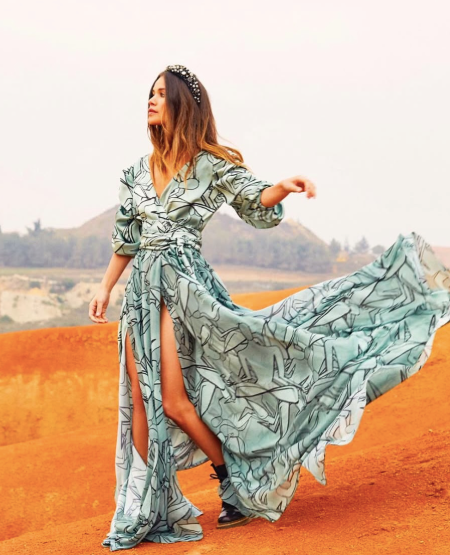 vestido maxi saturno