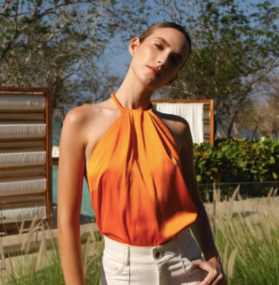 blusa naranja