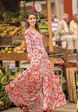 Vestido maxi especia by tuti