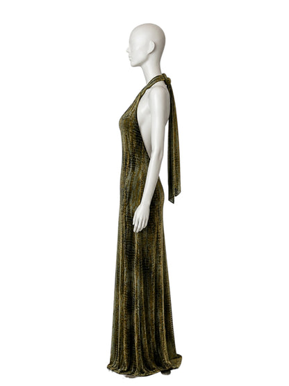 Maxi dress croco
