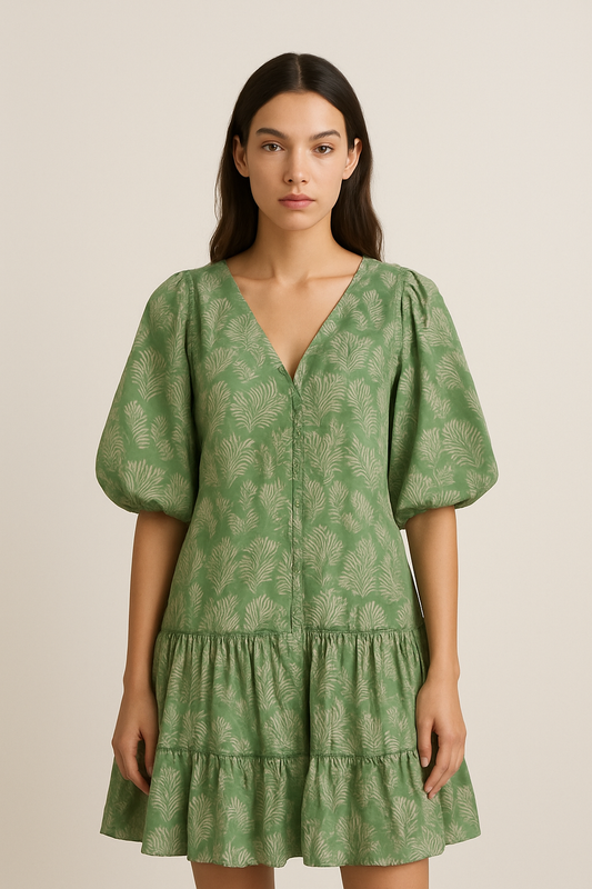 VESTIDO MINI MANGA CORTA