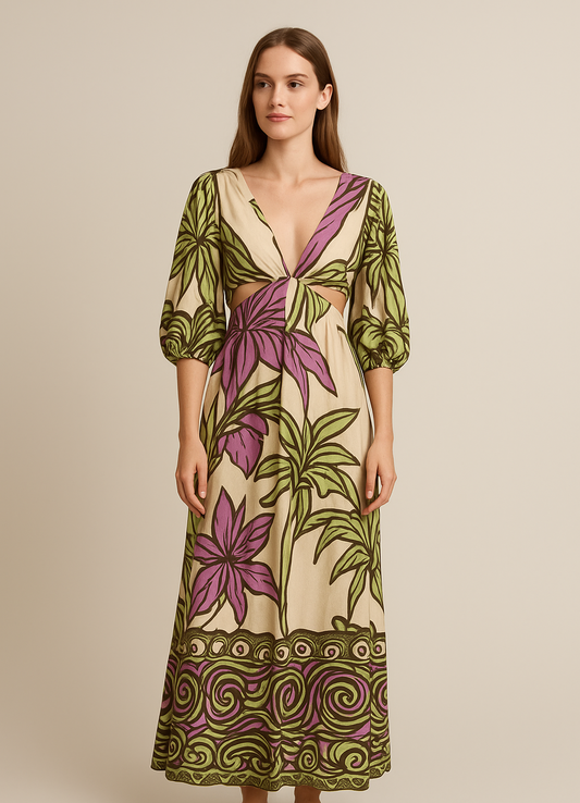 Mezquita dress ravenea lime