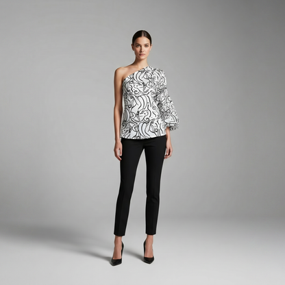 blusa medio hombro monos