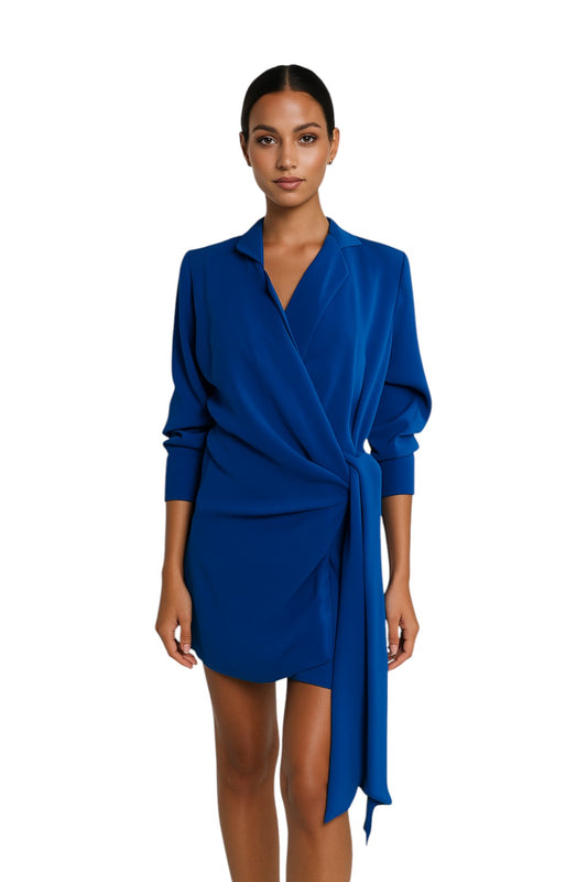 mini dress azul rey