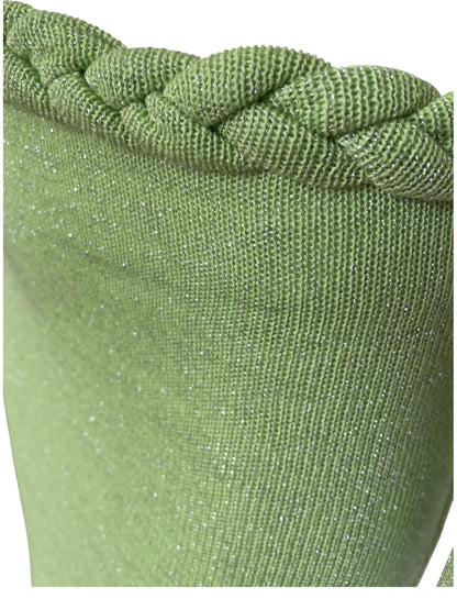 braided maxi dress verde