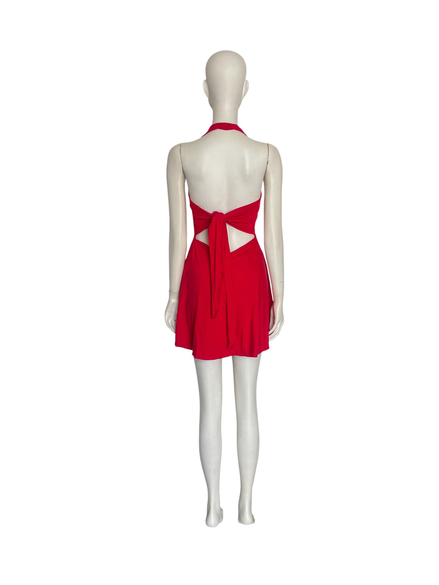 Mini dres rojo