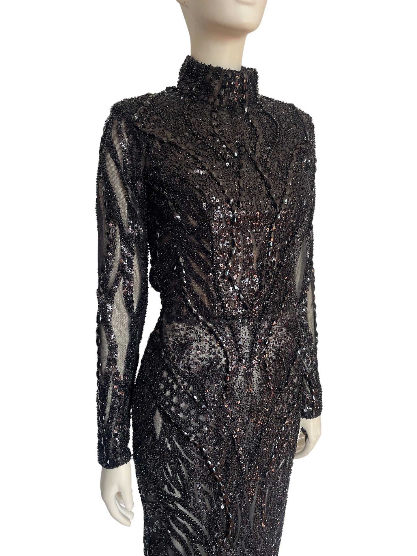 vestido maxi Midnight Mirage jo