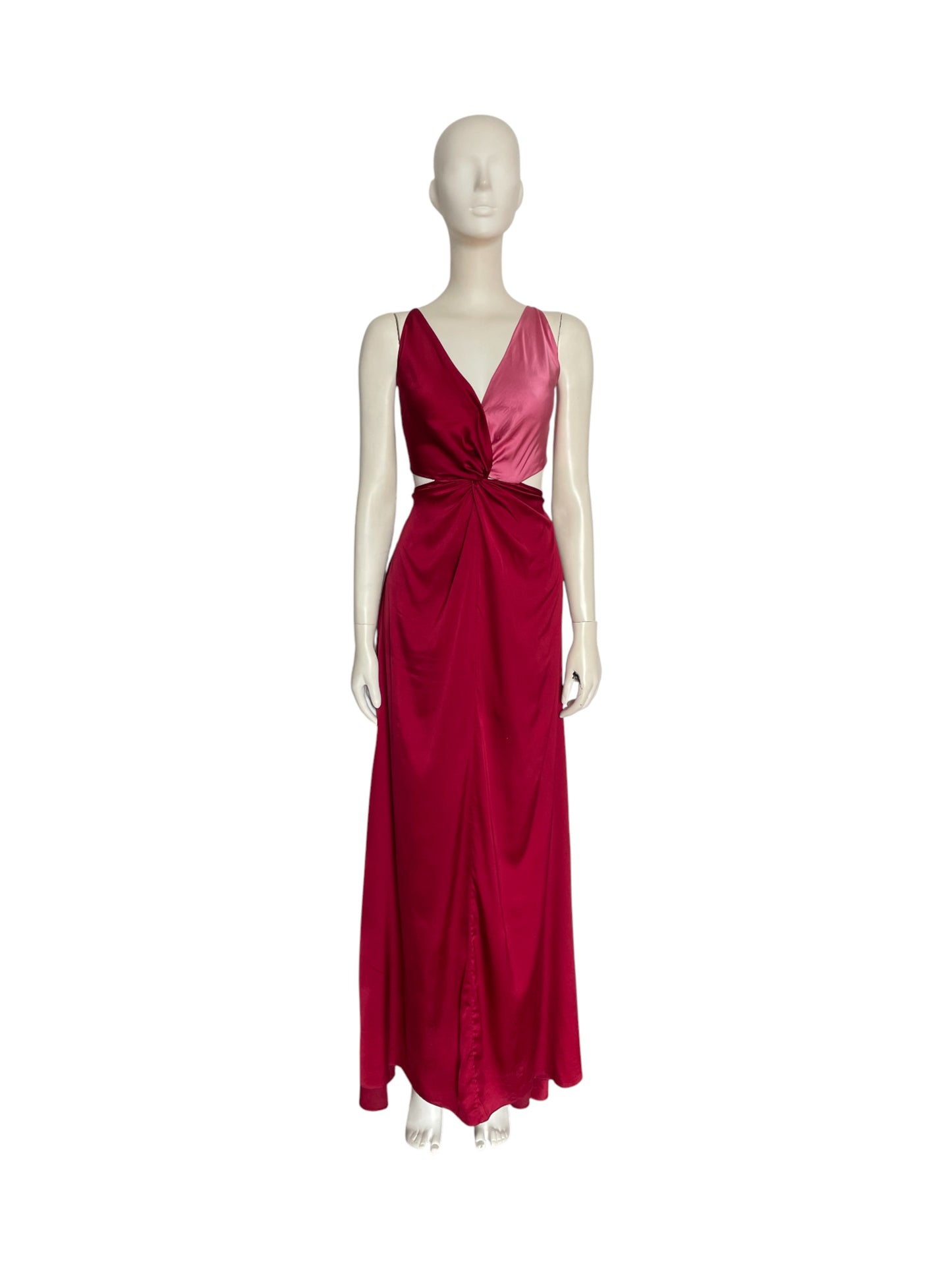 Costa Knotted Silk Maxi Dress