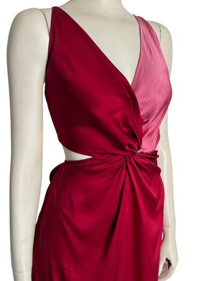 Costa Knotted Silk Maxi Dress