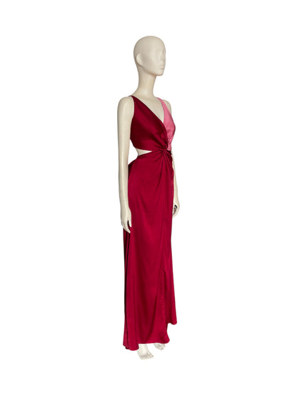 Costa Knotted Silk Maxi Dress