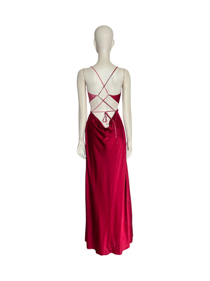 Costa Knotted Silk Maxi Dress