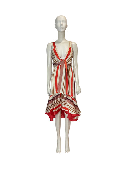 Arbore striped midi dress