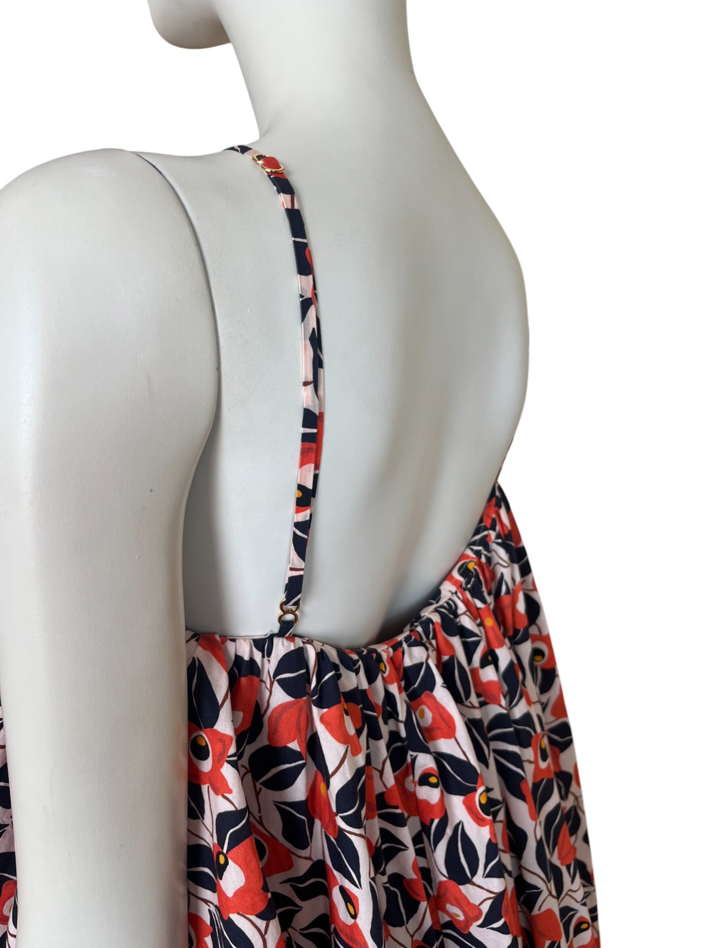 mini vestido celeste warana