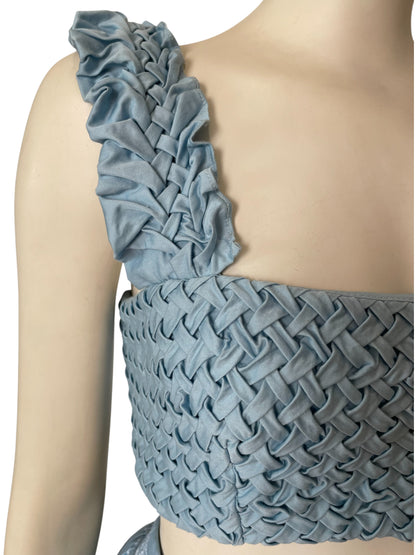 Set falda y top baby blue