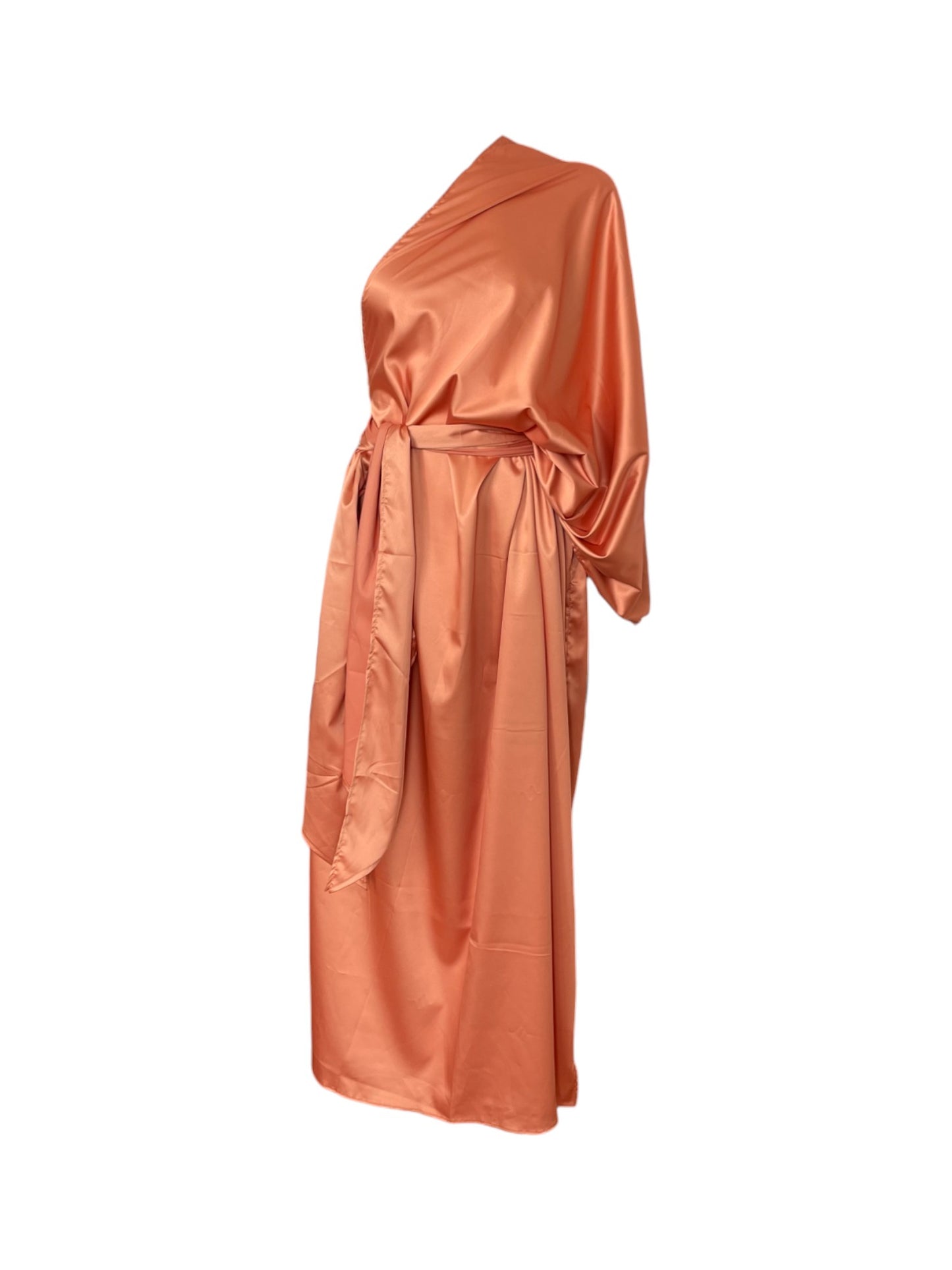 vestido maxi naranja