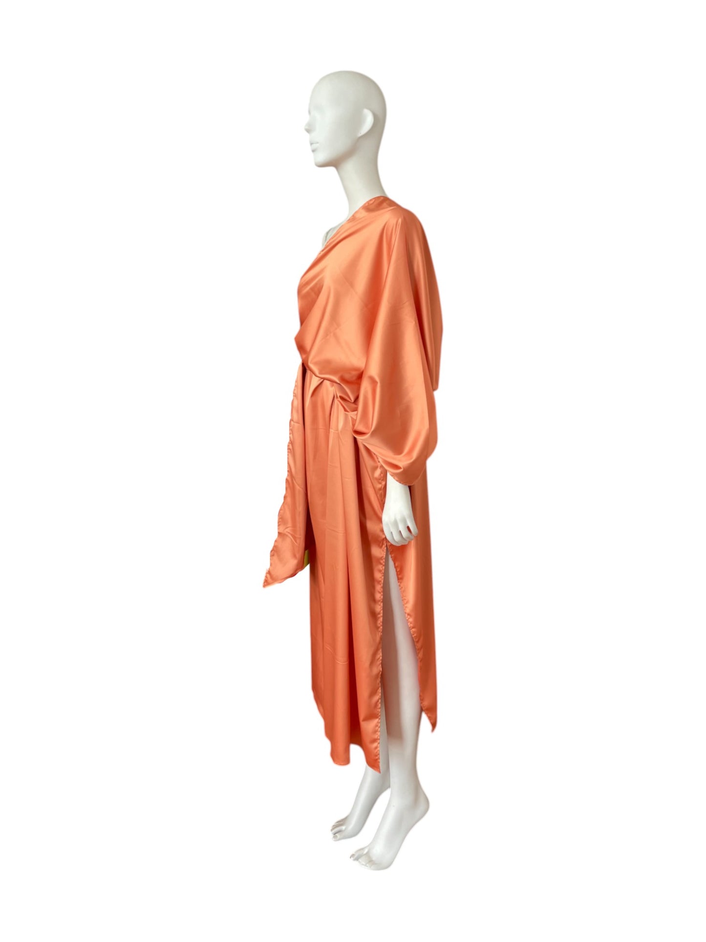 vestido maxi naranja