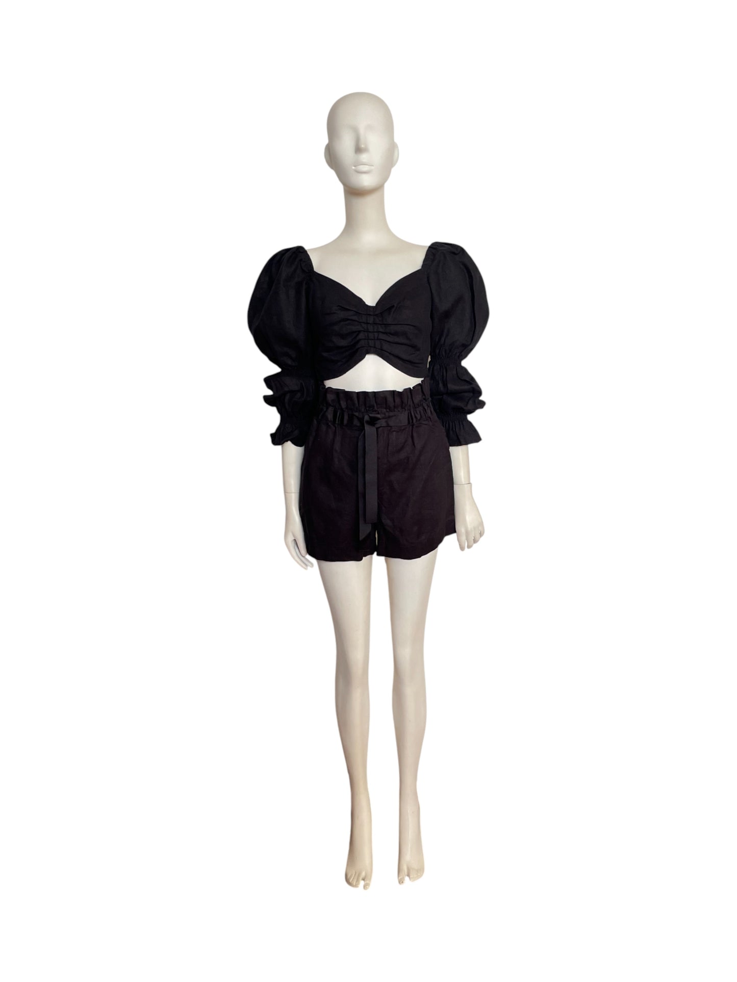 Set top y short negro