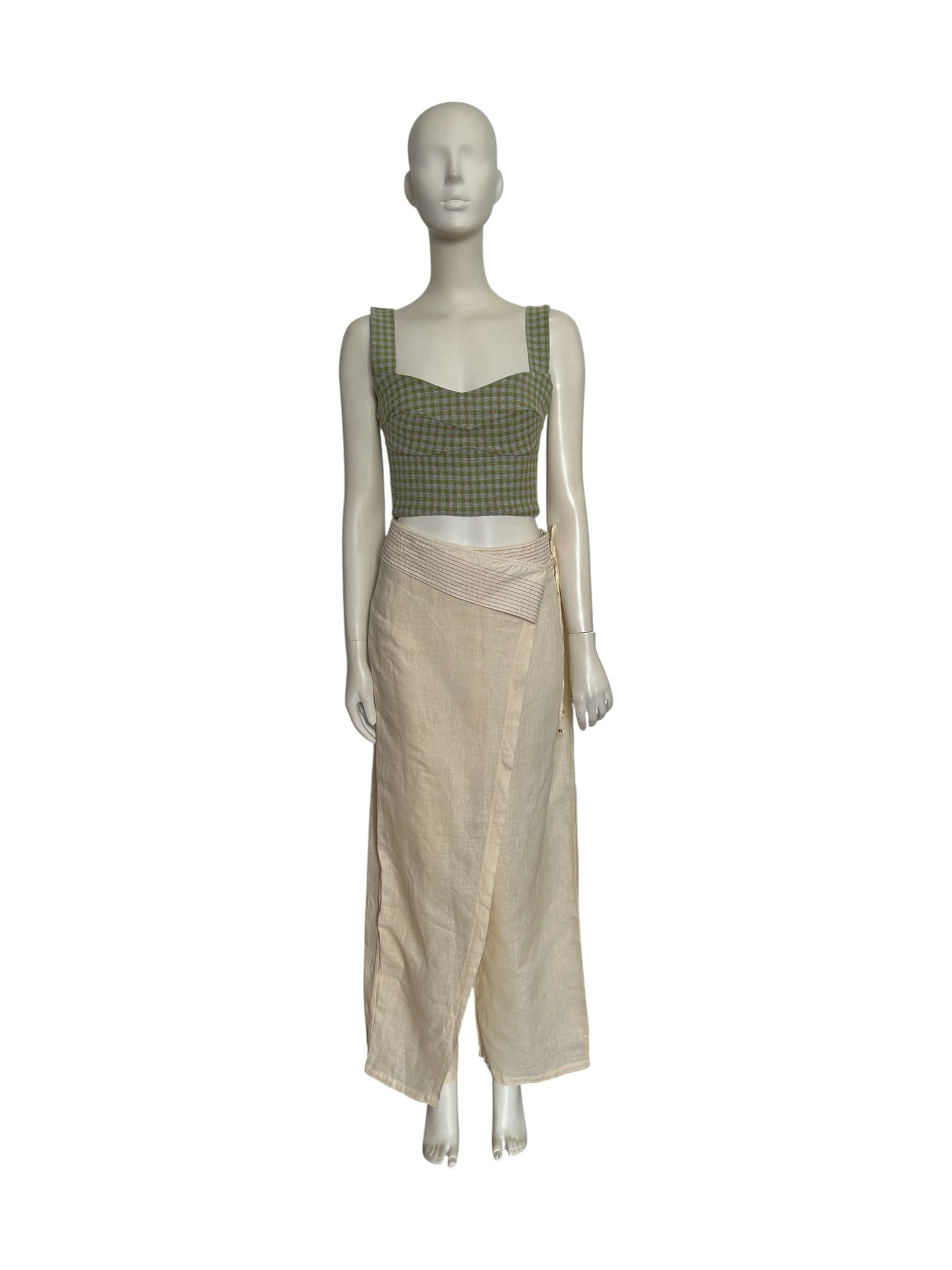 Pantalon en Lino cruzado