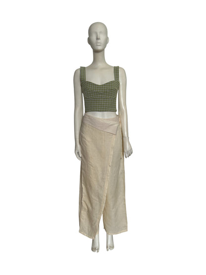 Pantalon en Lino cruzado