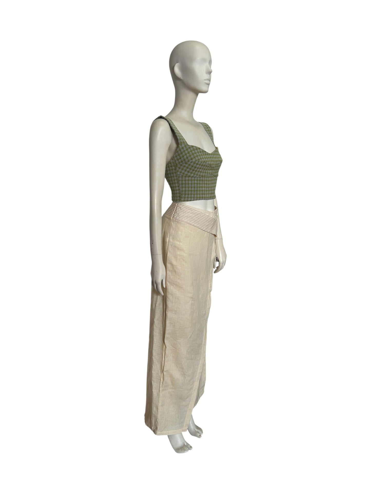 Pantalon en Lino cruzado