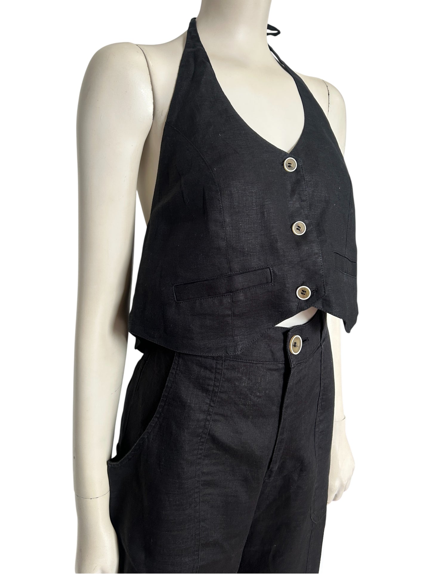 Set pants y vest negro