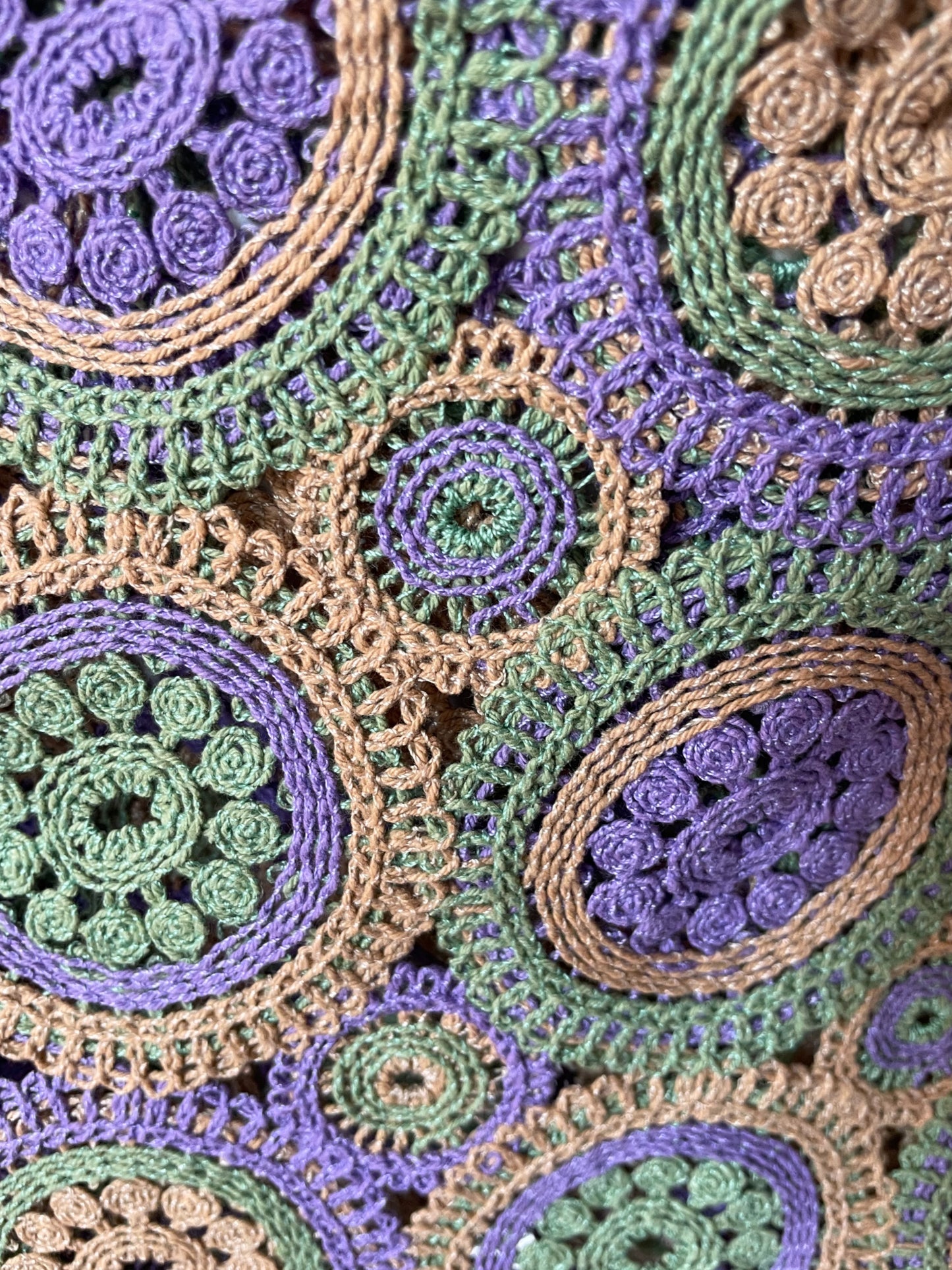 set crochet lila