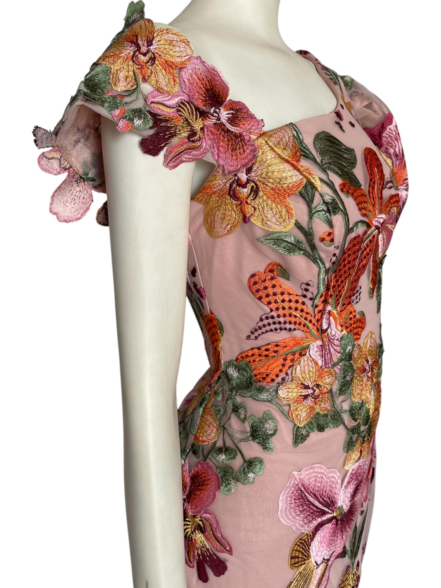 Vestido mini de flores