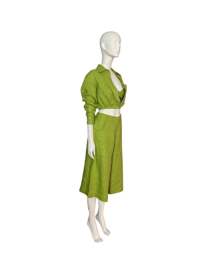SET PANTS,TOP Y CAMICORTA VERDE
