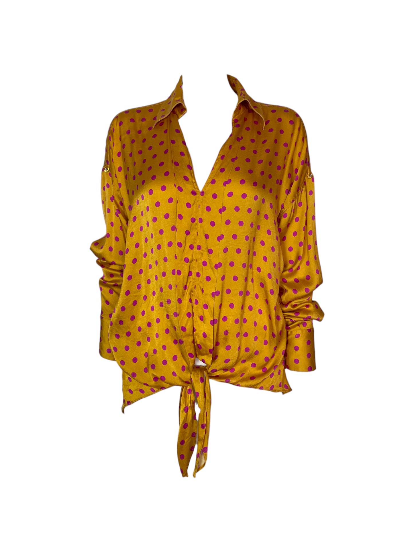 Camisa amarillas con lunares