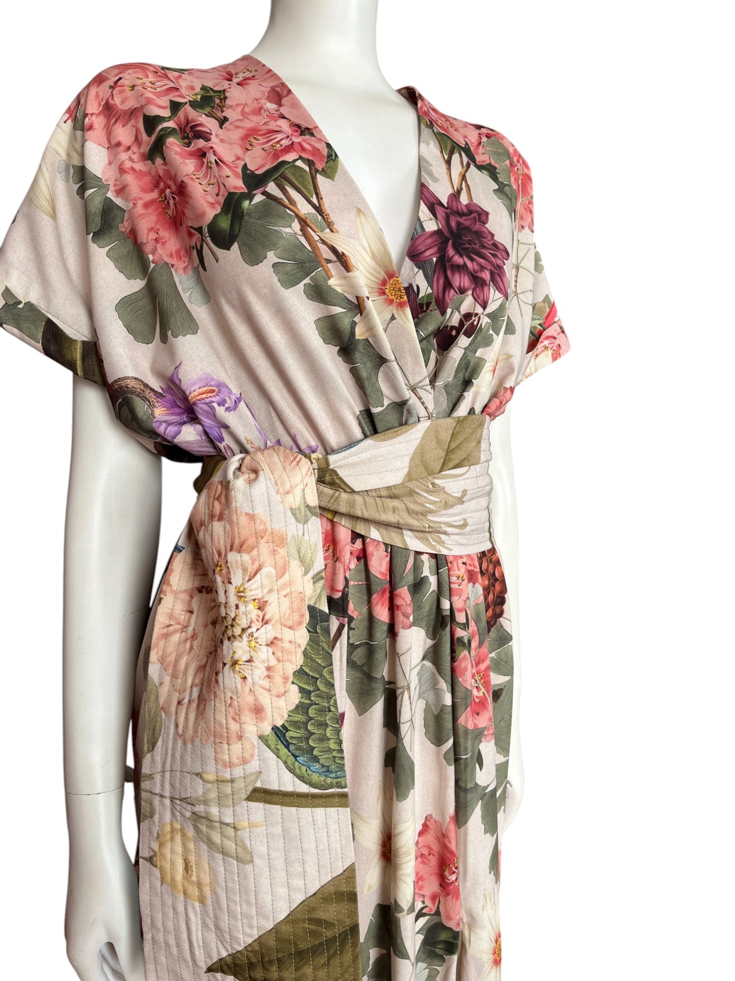 Vestido maxi primavera con cinturon
