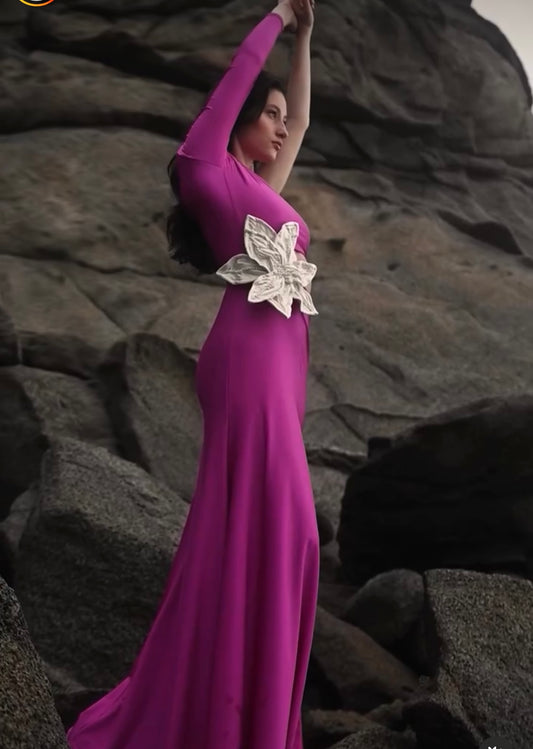Cataleya maxi dress magenta