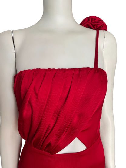 maxi dress rojo