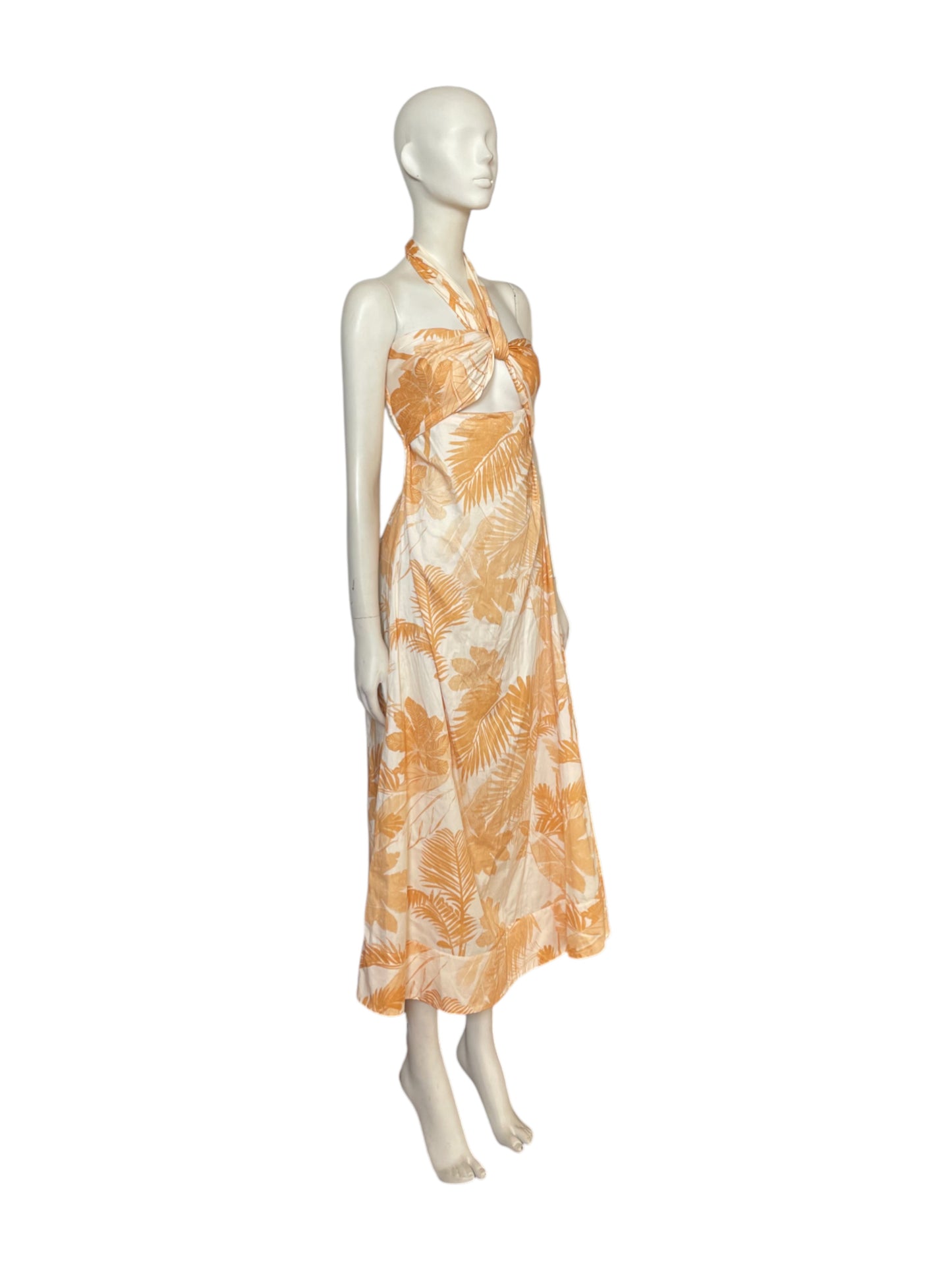 vestido maxi Flores amarillas