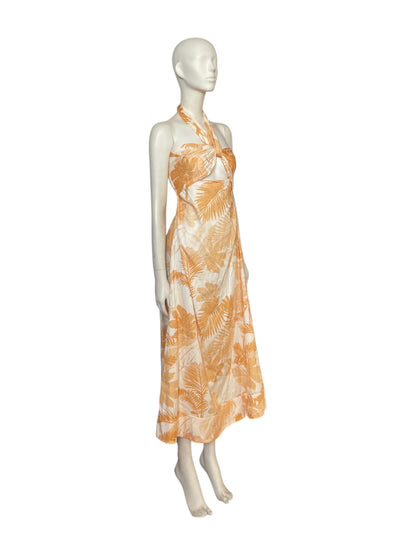 vestido maxi Flores amarillas