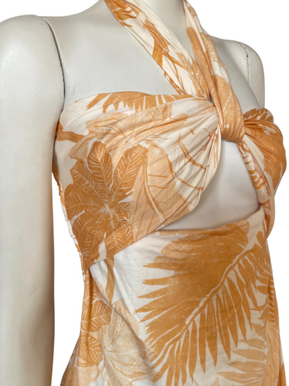 vestido maxi Flores amarillas