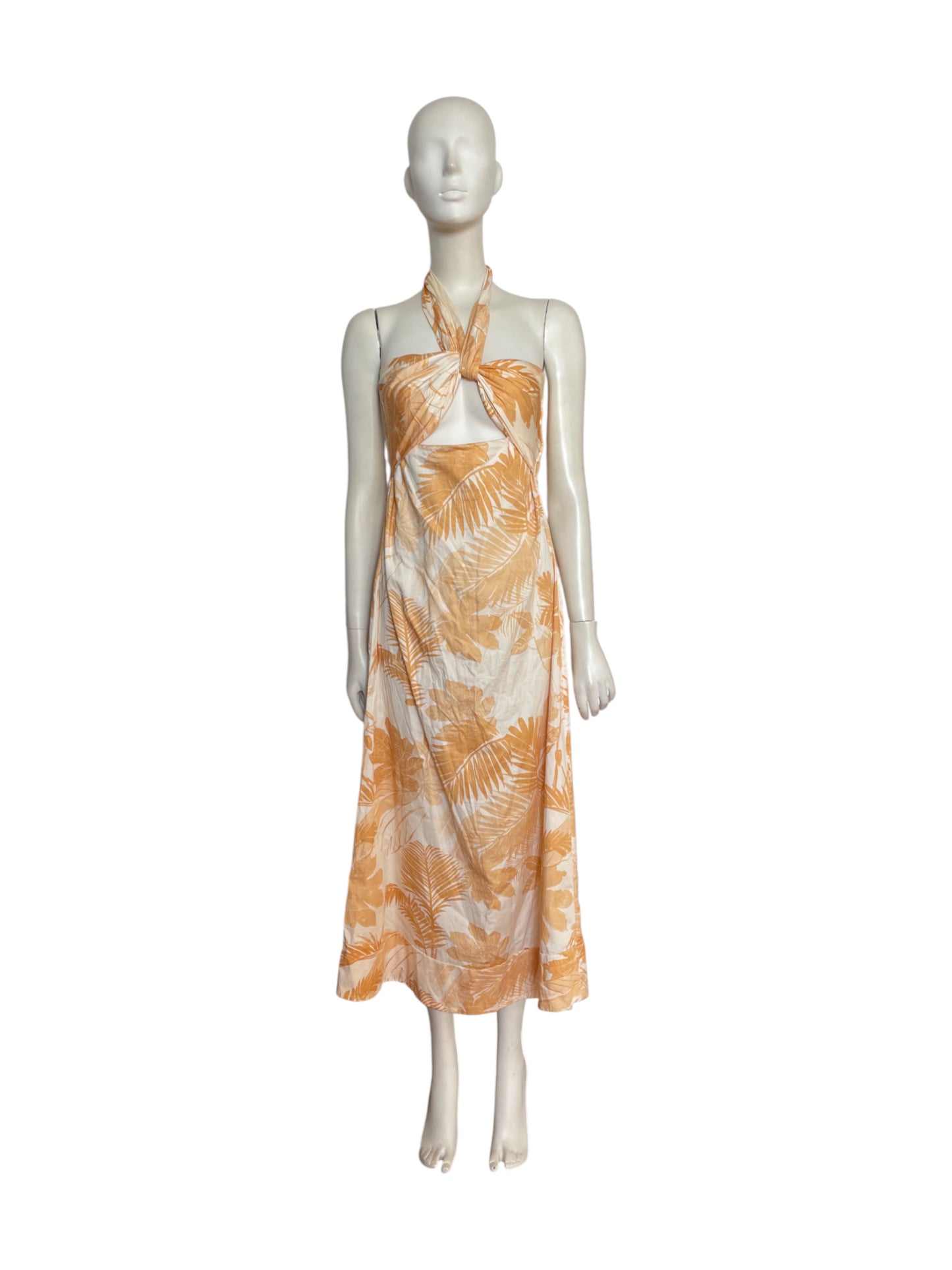 vestido maxi Flores amarillas