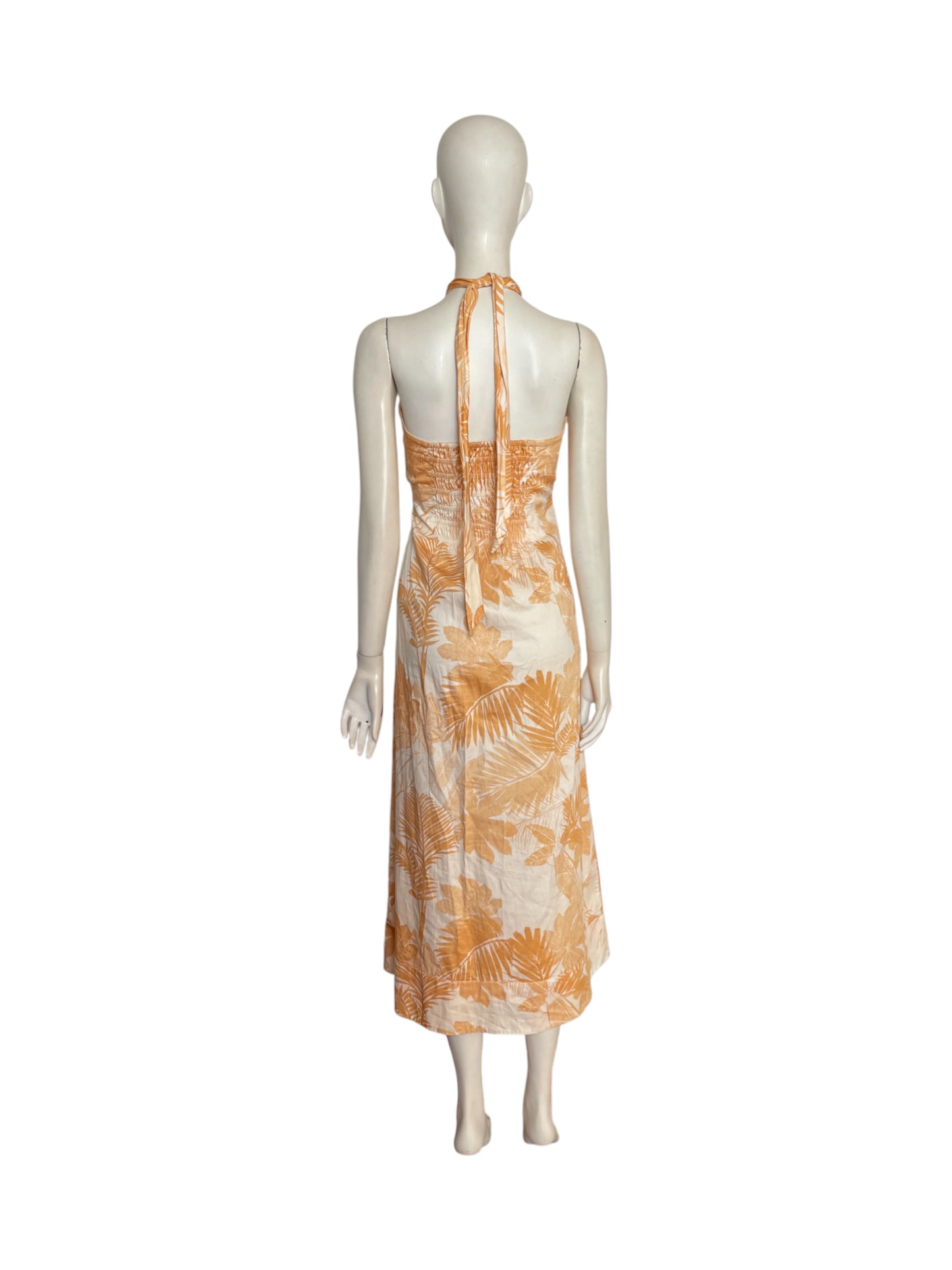 vestido maxi Flores amarillas