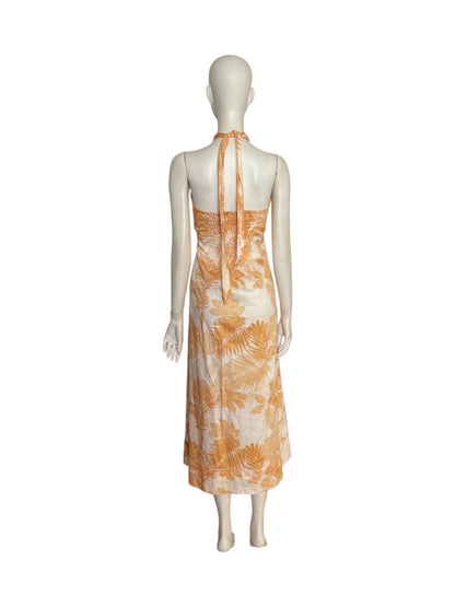 vestido maxi Flores amarillas