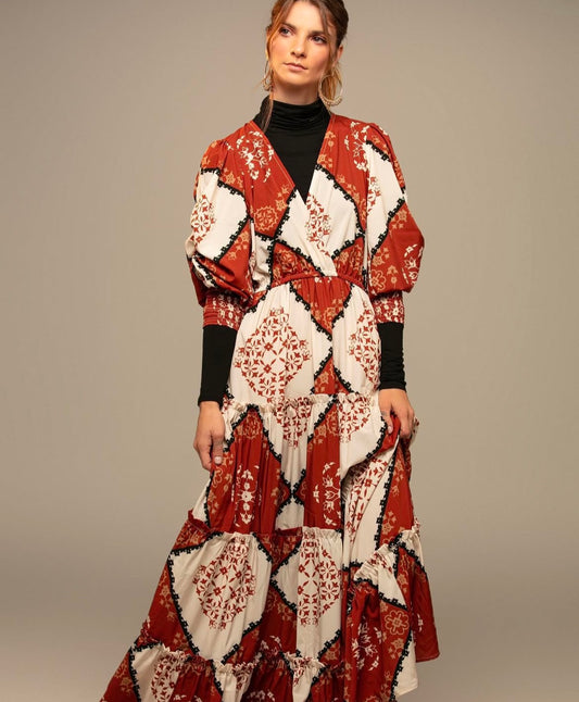 vestido maxi terra