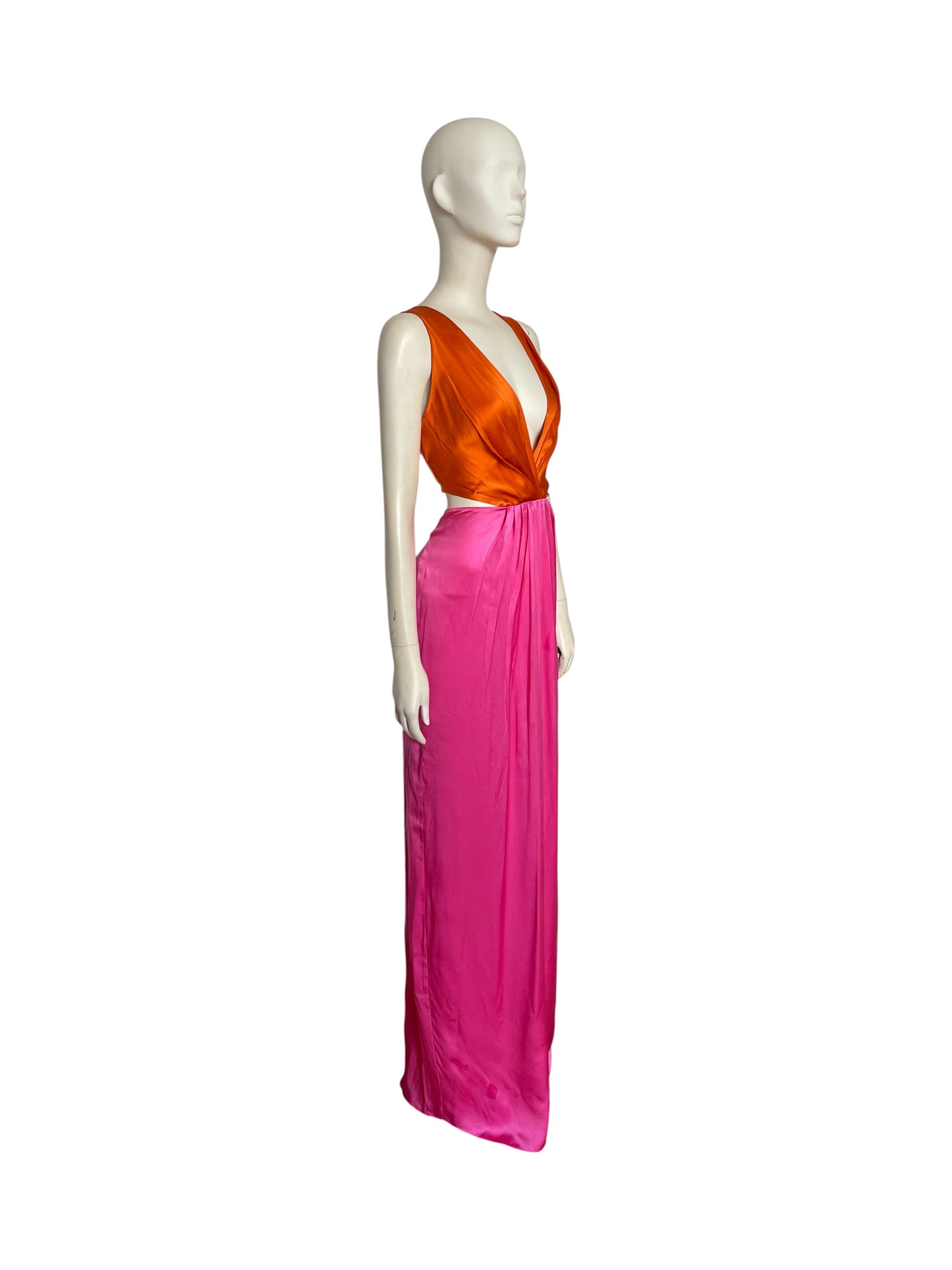 Maxi dress pink&orange