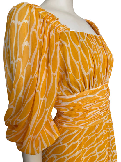 Vestido midi amarillo